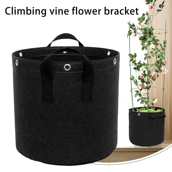 Joernso 2/5/10/15 Gallon Grow Bag with Handles Non-woven Fabric Gardening Vegetable Tomato Strawberry Growing Planter Garden Supplies