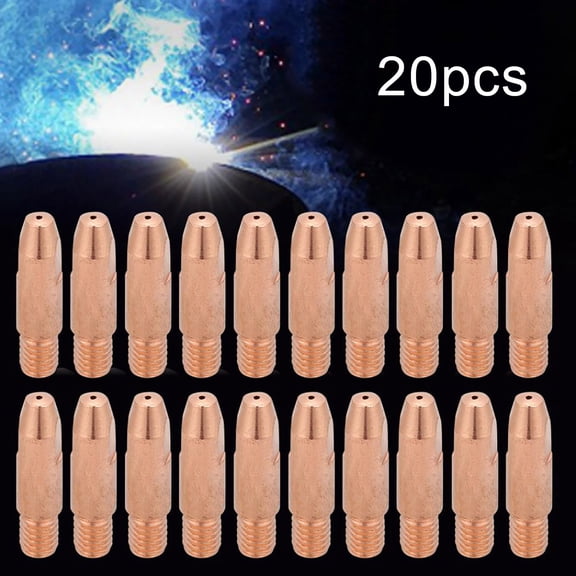 Joernso 20Pcs 24KD 0.8/1/1.2mm Copper Contact Tips Welding Nozzles Machine Accessory