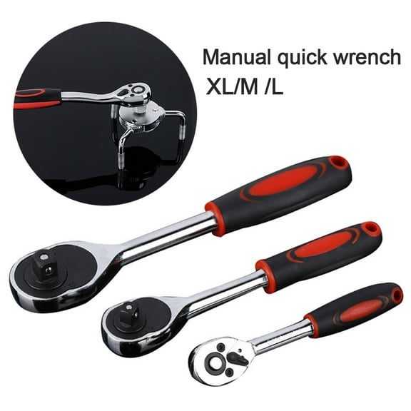Joernso 24 Teeth Chrome Steel Quick Release High Torque Ratchet Wrench Reparing Tool