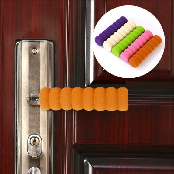 Joernso 2Pcs Door Handle Cushion Super Soft Wear Resistant EVA Ultra-thick Spiral Type Door Handle Protective Cover for Home