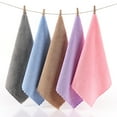 thumbnail image 1 of Joernso 2Pcs Newborn Baby Solid Color Coral Fleece Water Absorption Drying Face Towels, 1 of 8