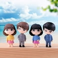 thumbnail image 1 of Joernso 2Pcs/Set Boy Girl Cartoon Doll Miniature Ornaments Garden Dollhouse Decoration, 1 of 7