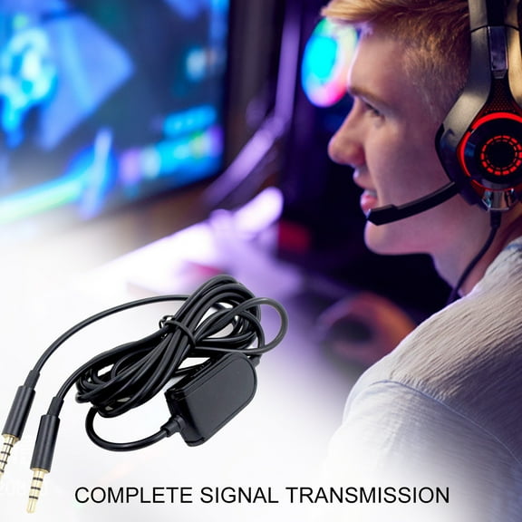 Joernso 3.5mm Audio Cable Volume Control Headset Splitter Male to Male Audio Cord Wire for Astro A10 A40 A30