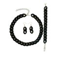 thumbnail image 1 of Joernso 3Pcs/set Fashion Jewelry Set Women Resin Thick Twist Chain Necklace Bracelet Hook Earrings Set Punk Jewelry Accessories, 1 of 8