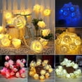 thumbnail image 1 of Joernso 3m 20 LED Rose Flower Fairy String Light Wedding Party Decorative Garland Lamp, 1 of 8