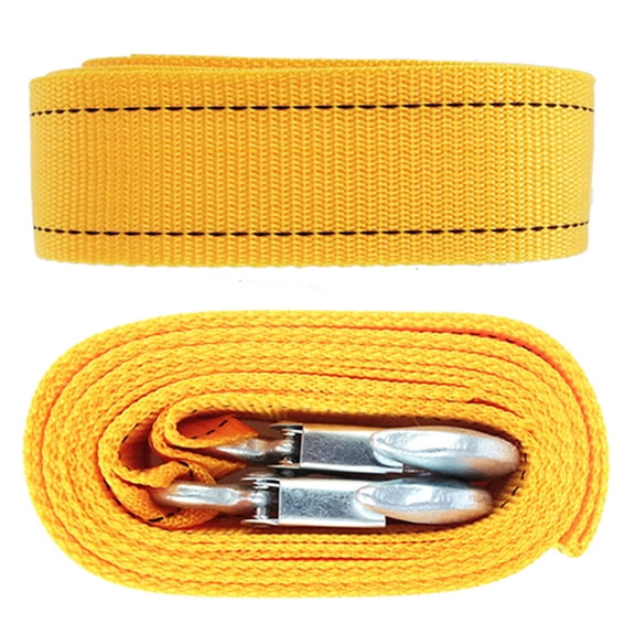 Joernso 400cm 3 Tons High Strength Car Towing Rope with Hook Auto Emergency Accessory