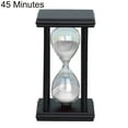 thumbnail image 1 of Joernso 45/60min Wooden Sand Clock Sandglass Hourglass Timer Kitchen School Home Decor, 1 of 7