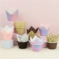 thumbnail image 1 of Joernso 50Pcs Disposable Cake Cups Non-stick Paper Compact Dessert Cupcake Liner for Kitchen, 1 of 8