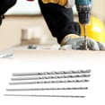 thumbnail image 1 of Joernso 5Pcs Twist Drill Bit Lengthened Fast Chips Removal Round Shank Professional Twisted Drilling Bit Group for Tapping, 1 of 7