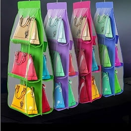 Holocky Closet Hanging Purse Handbag Storage Organizer with Metal Hook 8 Pockets Gray Walmart