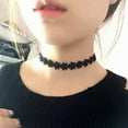 thumbnail image 1 of Joernso 6Pcs Exquisite Lace Decor Choker Necklace Beautiful Elastic Polyester Women Choker for Party, 1 of 8