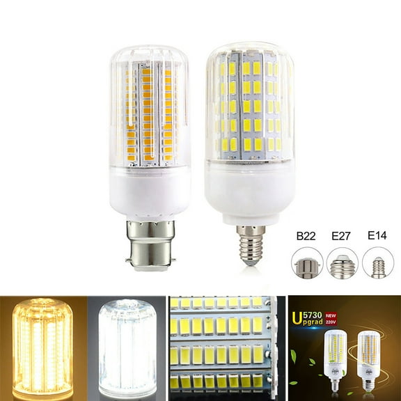 Joernso AC 110/220V 3/4/5/7/8/9/12/15/18W E27 E14 B22 5730 SMD LED Corn Light Lamp Bulb