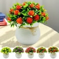 thumbnail image 1 of Joernso Artificial Potted Plants 31 Flower Head Home Office Living Room Bedroom Wedding Faux Floral Bonsai Indoor Outdoor Decoration, 1 of 8