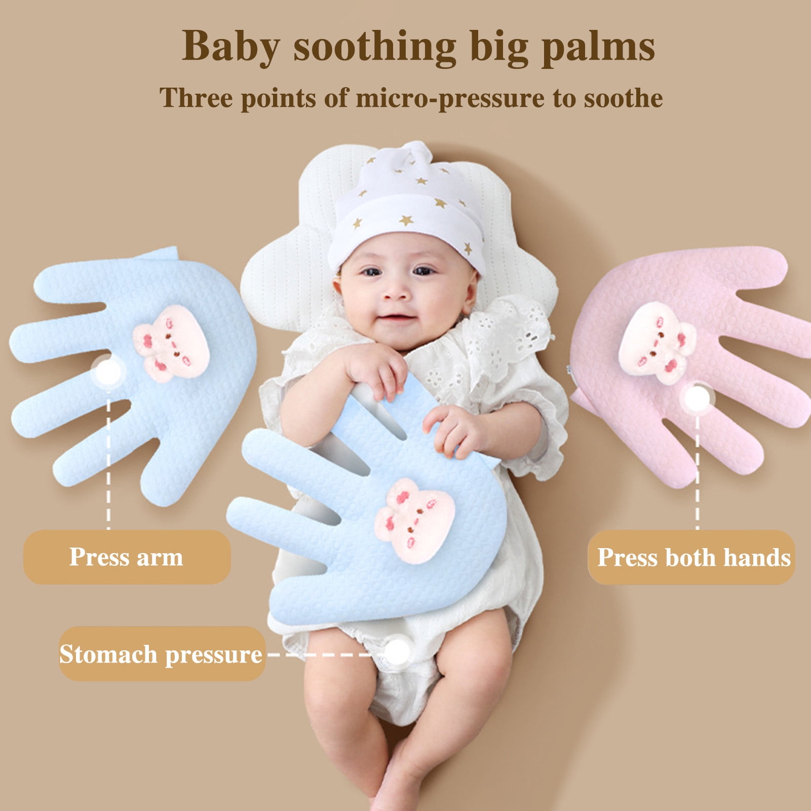 Baby Soothing Palm With Remote Control - Electric Baby Patter For Sleep & Startle Prevention