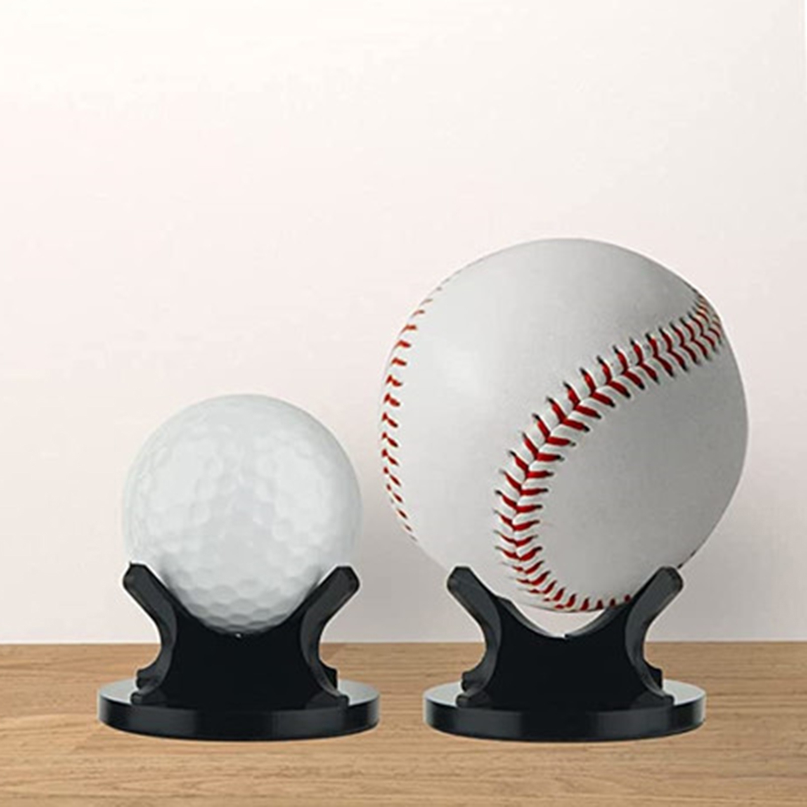 2-Pack Clear Acrylic Ball Display Stands - For Basketball, Soccer, Exercise, Volleyball & Decor 5 thumbnail image