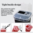 thumbnail image 1 of Joernso Barbershop Disposable Blade Tattoo Needles Square Waste Storage Box Container, 1 of 4