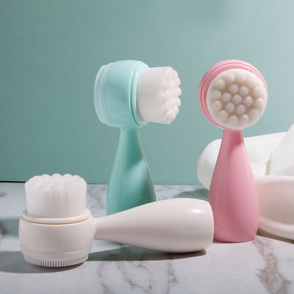 Joernso Blackhead Removing Makeup Remover Soft Bristle Face Brush ABS Handheld Gentle Exfoliating Facial Cleansing Brush Beauty Equipment