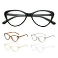 thumbnail image 1 of Joernso Blue Light Blocking Glasses Unisex Clear View Kitty Eye Shape Frame Strong Hinge Smooth Transparent with Rim Eye Clear Bluelight Glasses Spectacles, 1 of 8