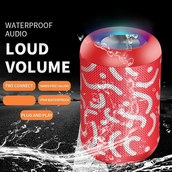 Joernso Bluetooth compatible Speaker Waterproof Surround Sound Outdoor Wireless Subwoofer Music Gift for Home