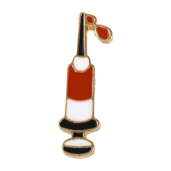 Joernso Brooch Pin Fashion Syringe Shape Alloy Enamel Injector Doctor Badge Jacket Decoration