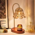 thumbnail image 1 of Joernso Candle Warmer Lamp with Wooden Base Timer Function Adjustable Brightness Scented Wax Melter Decorative Table Lamp, 1 of 8