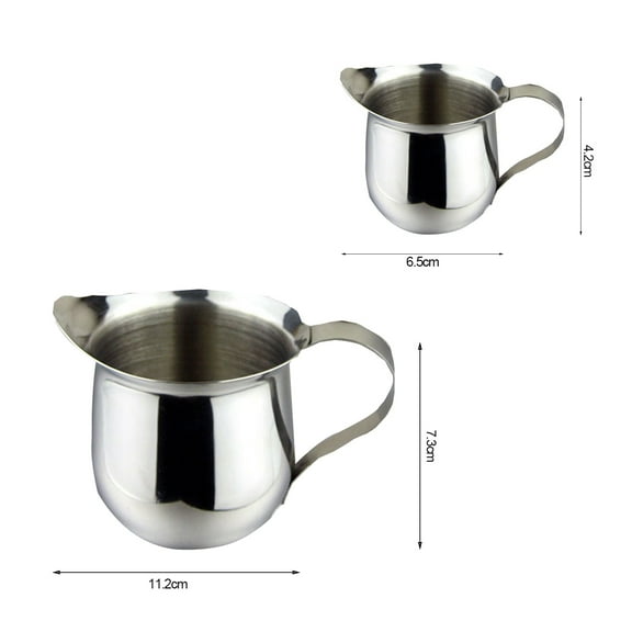 Joernso Cappuccino Coffee Pot Stainless Steel Latte Milk Mug Pointed Mouth Milkshake Cup