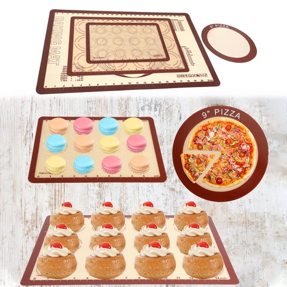 Joernso Clear Scale Baking Mat Non Stick Fiber-glass Roll Up Receive Oven Liner Mat Kitchen Tools