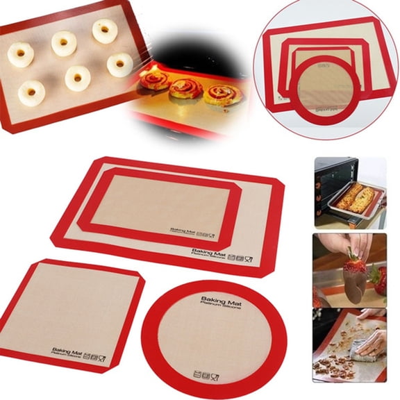 Joernso Clear Scale Fiber-glass Baking Mat Non Stick Tear-resistant Oven Liner Mat Kitchen Tools