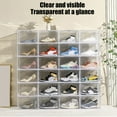 thumbnail image 1 of Joernso Clear Shoe Storage Box with Magnetic Door Large Capacity Stackable Transparent Dustproof Shoe Display Organizer Container, 1 of 8