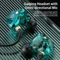 thumbnail image 1 of Joernso Computer Gaming Headset 3.5mm Jack In-ear Wired Headphone with Mic Bass Stereo HiFi Earphone for iOS for Android, 1 of 8