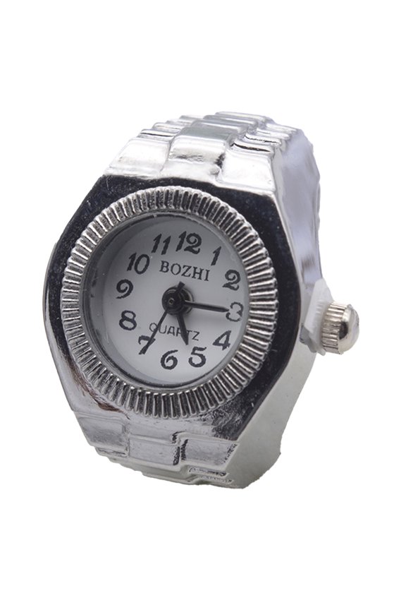 Couple Watch High Elastic Adjustable Alloy Fashionable Finger Ring Watch for Men