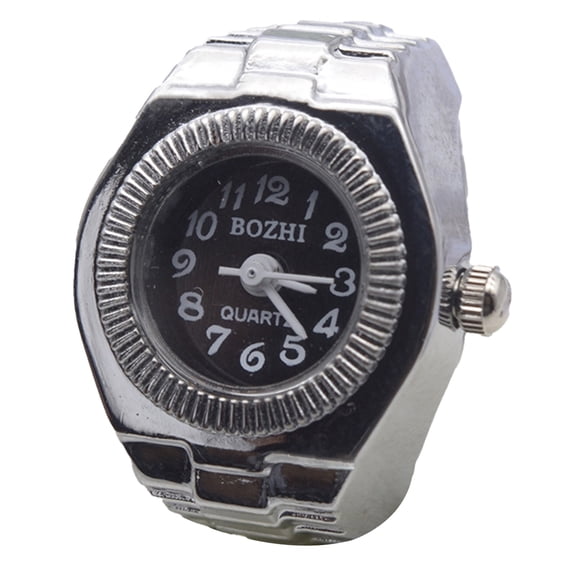 Joernso Couple Watch High Elastic Adjustable Alloy Fashionable Finger Ring Watch for Men