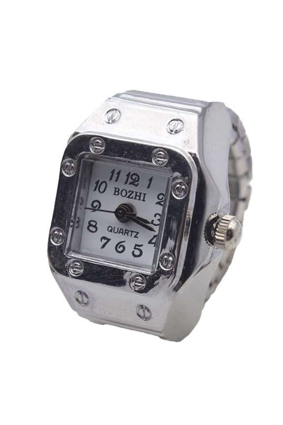Couple Watch High Elastic Adjustable Alloy Fashionable Finger Ring Watch for Men