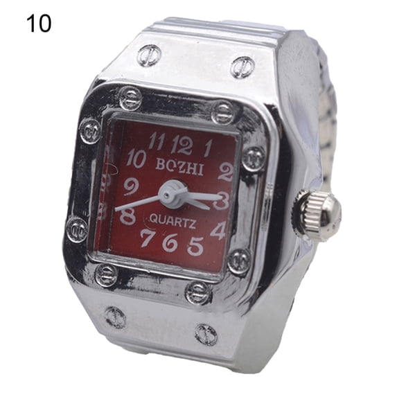 Joernso Couple Watch High Elastic Adjustable Alloy Fashionable Finger Ring Watch for Men