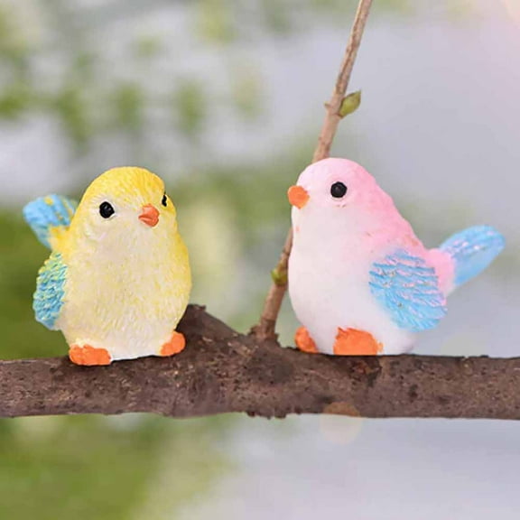 Joernso Cute Simulation Bird Animal Mini Figurine Model DIY Landscape Garden Ornament