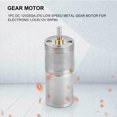 thumbnail image 1 of Joernso DC 12V 25mm 5-1200RPM Metal Gear Reduction Worm Reversible Turbo Geared Motor, 1 of 8