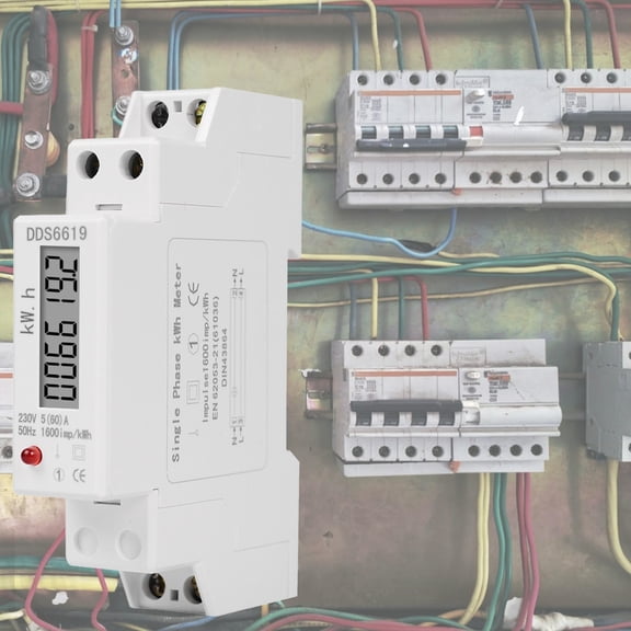 Joernso DDS6619-002 230V Single-phase Energy Meter Stable Performance Multifunctional Professional Digital Din Rail Electric Power Meter for Monitoring