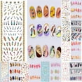 thumbnail image 1 of Joernso DIY Design Water Transfer Nail Art Wrap Sticker Watermark Fingernails Decals, 1 of 8