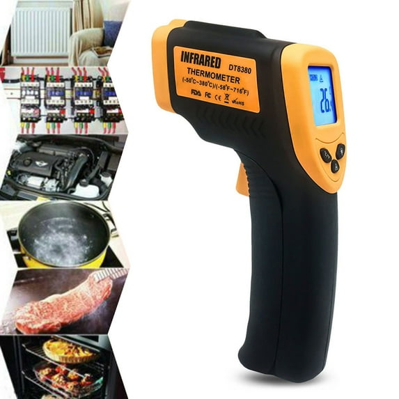 Joernso DT8380 Handheld LCD Display Infrared Thermometer Non-contact Temperature Meter