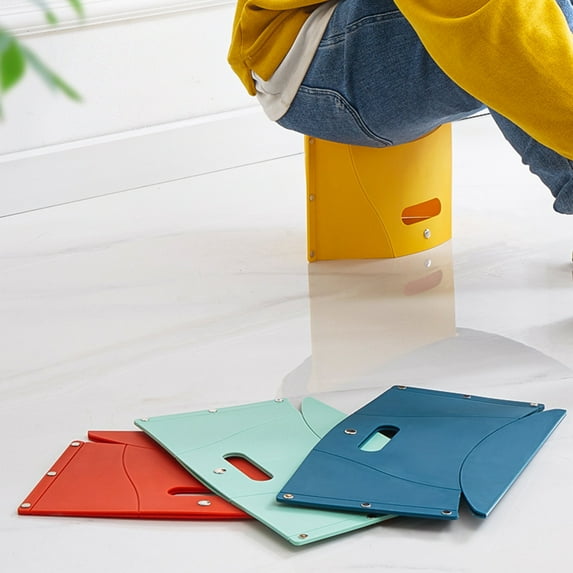 Joernso Design Handle Plastic Folding Stool Portable Ultra Light Student Stool for Travel