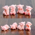thumbnail image 1 of Joernso Desktop Resin Pig Model Figurine Sculpture DIY Craft Keychain Car Home Decor, 1 of 8