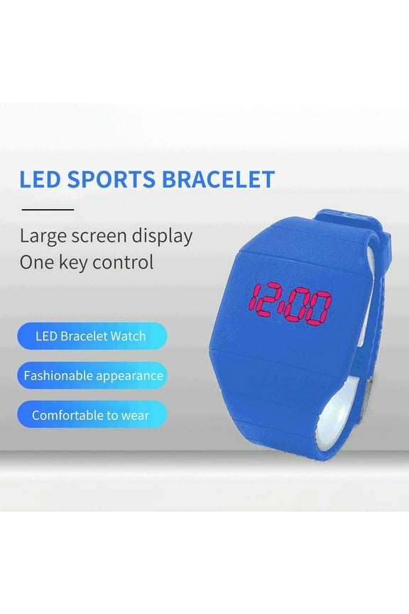 Digital Watch Ultra Thin Touch TPU Comfortable Electronic Wristwatch for Students