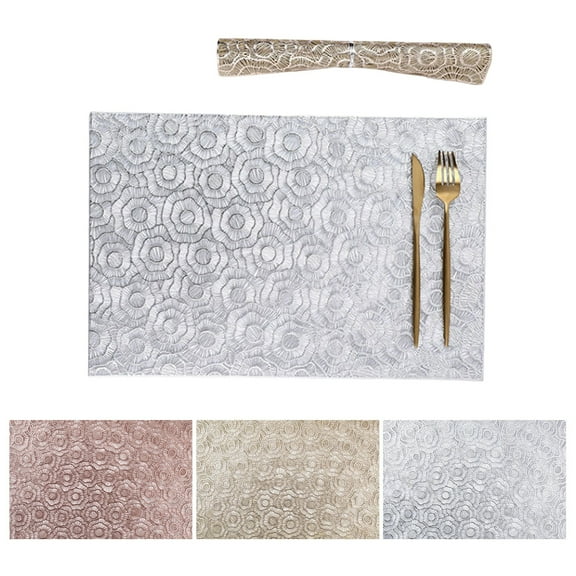 Joernso Dining Table Placemat Heat-Resistant Anti-Slip Table Mat Creative Pattern Placemat for Home Restaurant