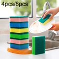 Joernso Dish Plate Washing Sponge Brush Scrubber Oil Dirt Rust Remover