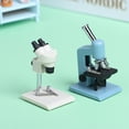 thumbnail image 1 of Joernso Dollhouse Miniature Microscope Realistic Plastic Mini Laboratory Equipment Experimental Scene Decor Toy Play House Supplies, 1 of 8