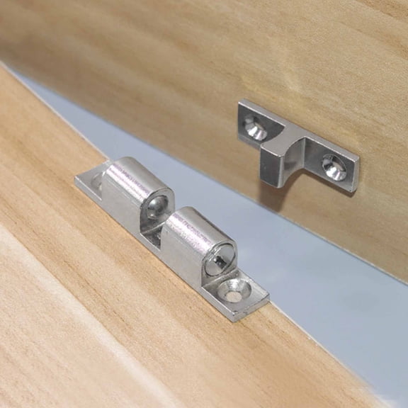 Joernso Door Catch Anti-rust Adjustable Zinc Alloy Tension Spring Ball Door Stop for Cabinet