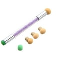 thumbnail image 1 of Joernso Double Head Silicone Stamper Sponge Gradient Painting Shading Pen Nail Art Brush, 1 of 4