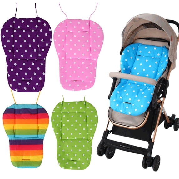 Joernso Double-sided Dot Print Baby Carriage Stroller Seat Cushion Dining Chair Pad Mat