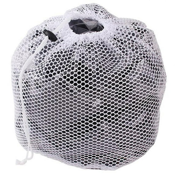 Joernso Drawstring Net Laundry Saver Mesh Wash Strong Washing Machine Thicken Net Bag