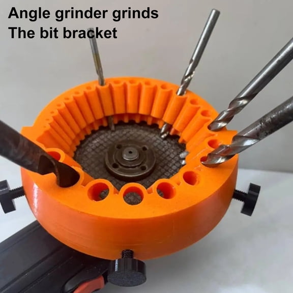 Joernso Drill Bit Sharpener Multi-Size Drill Bit Grinding Sharpening Jig for All Bits Drill Bit Grinding Attachment for Blade Angle Grinder